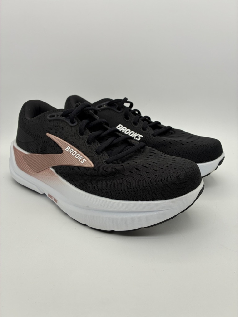 Brooks Ghost Max 3 Womens Wide Black Rose Gold Running Shoes  |  Size:  8.5 (D) - Picture 8 of 14